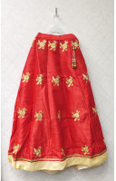 Silk Kids Dress Set With All Over Golden Zari Weaving Embroidery Work (KRB24)